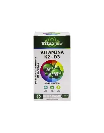 VITASHOW VITAMINA K2 149UG + D3 2000UI 60 CAPS