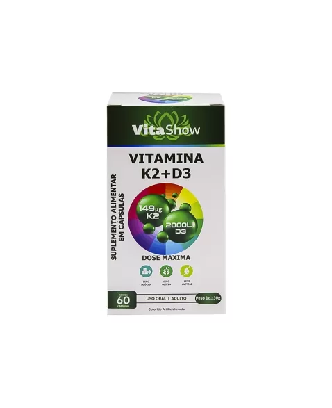 VITASHOW VITAMINA K2 149UG + D3 2000UI 60 CAPS