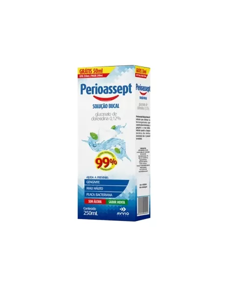 PERIOASSEPT MENTA S/ALCOOL 250ML