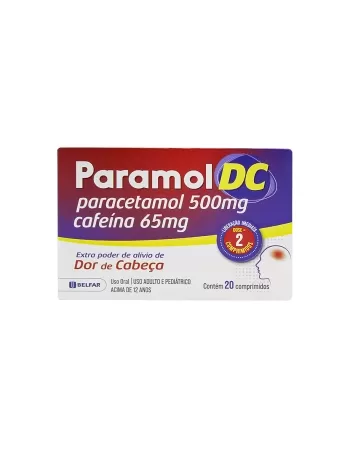 PARAMOL DC - PARAC+CAFE 500MG+65MG 20COMP