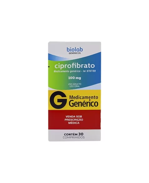 CIPROFIBRATO 100MG 30COMP