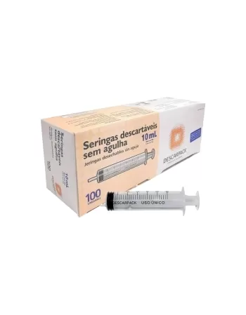 SERINGA DESC 10ML S/AG SLIP (100)