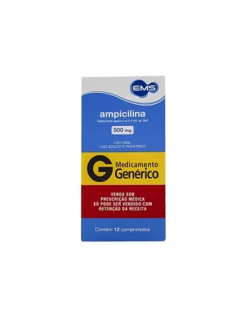 AMPICILINA 500MG 12COMP