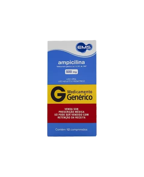 AMPICILINA 500MG 12COMP