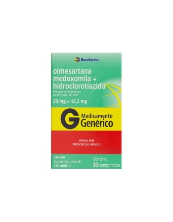 OLMESARTANA+HIDROCLOR 20MG+12,5MG 30COMP