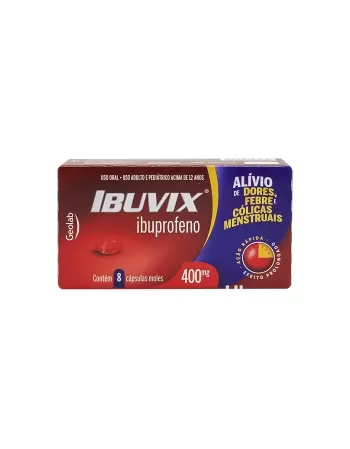 IBUVIX - IBUPROFENO 400MG 8CAPS(60)