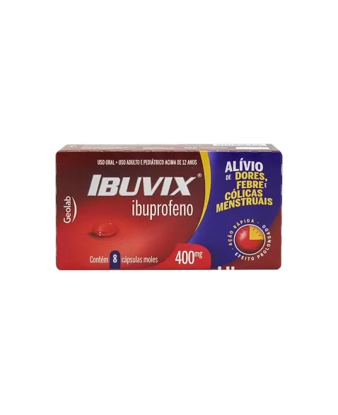 IBUVIX - IBUPROFENO 400MG 8CAPS(60)