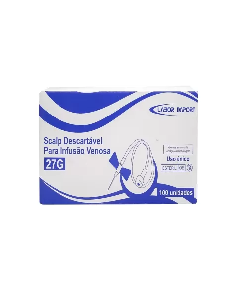 SCALP 27G PVC LOCK LABOR IMPORT (100)