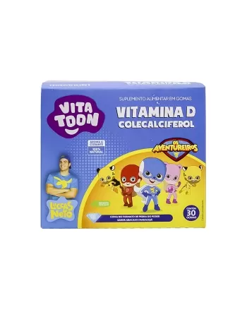 VITATOON LUCCAS NETO VITAMINA D ABACAXI&MARACUJA 30GOMAS