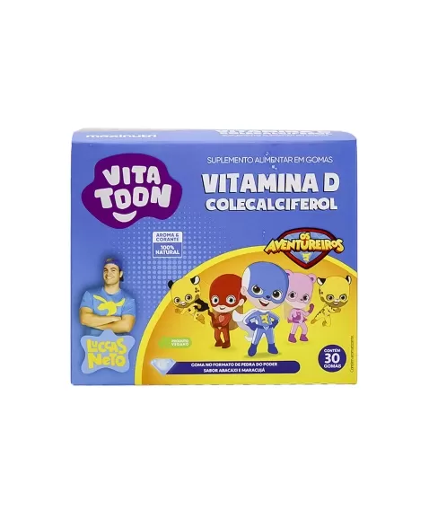 VITATOON LUCCAS NETO VITAMINA D ABACAXI&MARACUJA 30GOMAS