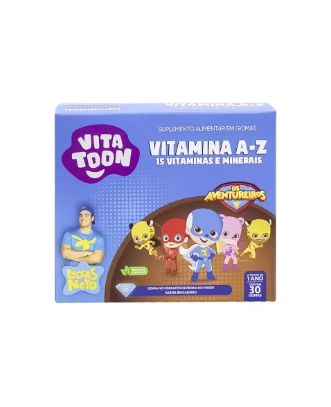 VITATOON LUCCAS NETO POLIVITAMINICO AZ BRIGADEIRO 30GOMAS