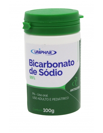 BICARBONATO DE SODIO POTE 100G UNIPH(72)