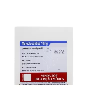 METOCLOPRAMIDA-METOCLOSANTISA 10MG 2ML 100AMP