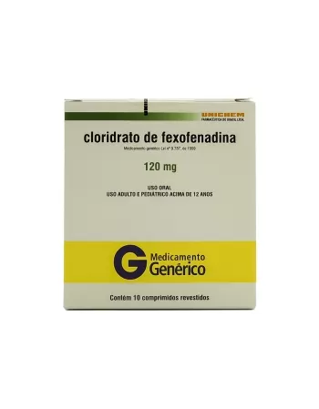 CLORIDRATO DE FEXOFENADINA 120MG 10UND