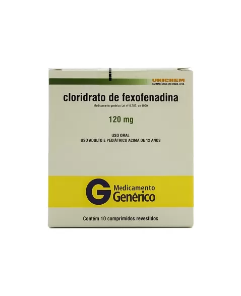 CLORIDRATO DE FEXOFENADINA 120MG 10UND