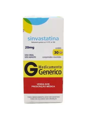 SINVASTATINA 20MG 30 COMP (90)