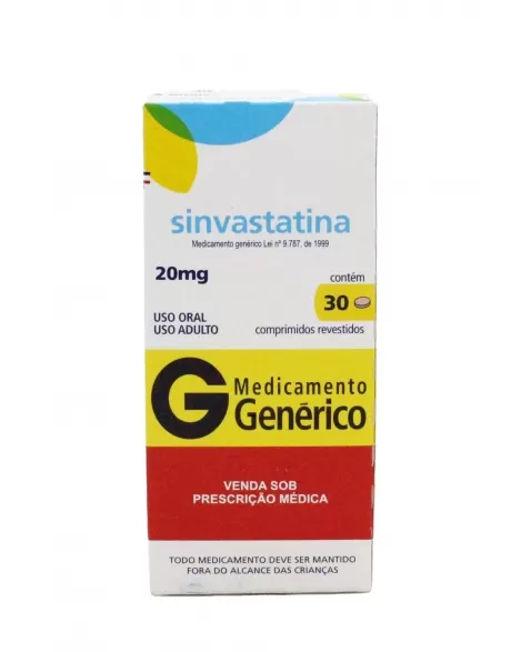 SINVASTATINA 20MG 30 COMP (90)