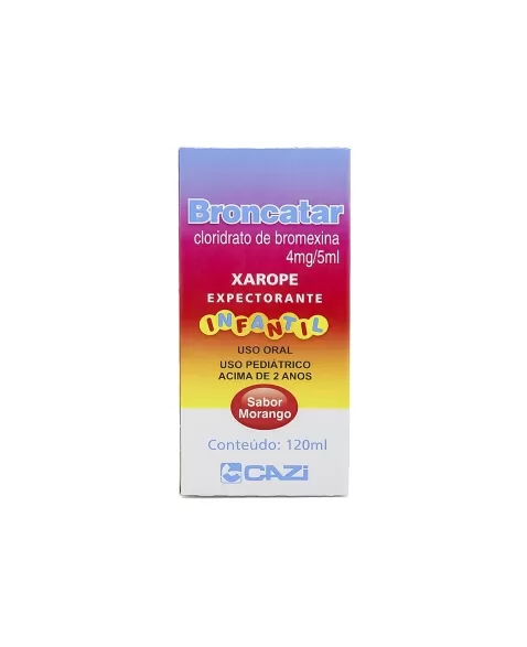 BRONCATAR - CLOR BROMEXINA INF 4MG/5ML 120ML