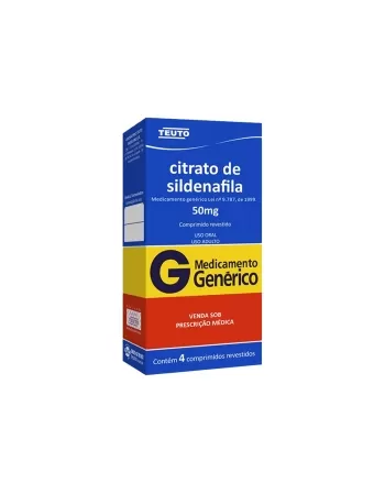 CITRATO SILDENAFILA 50MG 4COMP