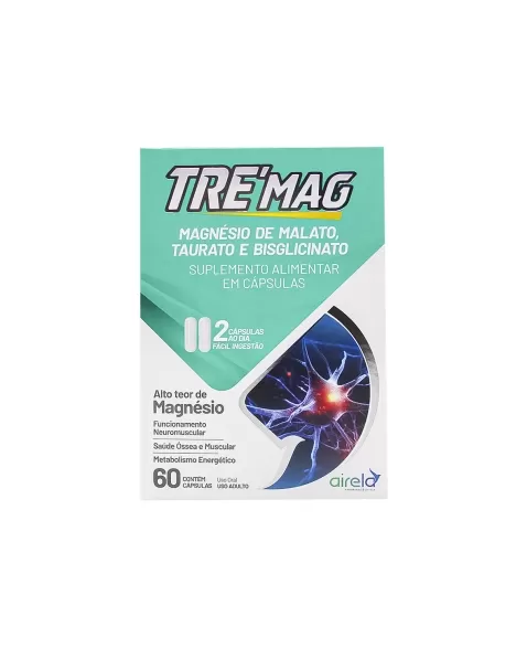 TRE MAG 60CAPS DURA (48) MAGNESIO MALATO ,TAURATO,BISGLICINATO