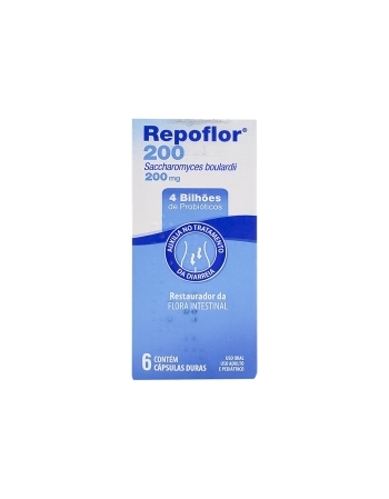 REPOFLOR 200MG 6CAPS - AULTO E PEDIATRICO - PROBIOTICO