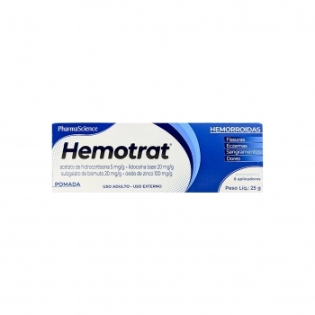 HEMOTRAT - HIDRO+LIDOC+BISM+OXID POM C/6 APLIC 25G (90)