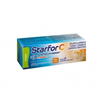 STARFOR C-ARGININA+VIT C S/AÇ C/10COMP EFERV (100)