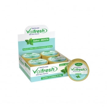 PASTILHA VALFRESH DIET 28G - (DISPLAY 12)