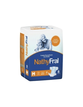 FRALDA NATHYFRAL ADULTO TAM M C/8UND(12)