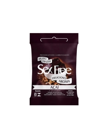 PRESERVATIVO SEXFREE ACAI 03 UNID (48)