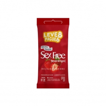 PRESERVATIVO SEXFREE MORANGO LEVE 8 PAGUE 6 (18)