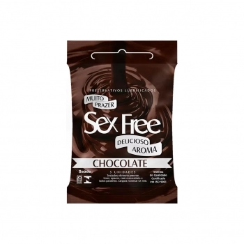 PRESERVATIVO SEXFREE CHOCOLATE 03UNID (48)