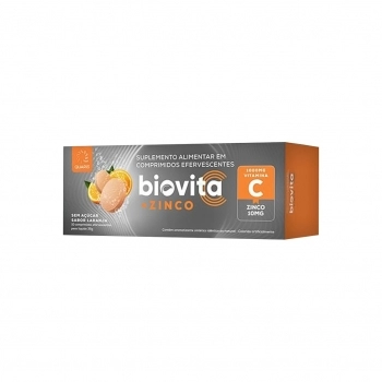 BIOVITA C -VITAMINA C+ZINCO 10COMP EFER SEM ACU(100)