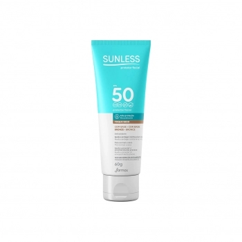 PROTETOR SOLAR FACIAL FPS50 BRONZE SUNLESS 60G