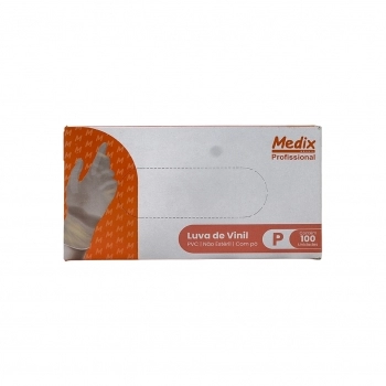 LUVA VINIL USO GERAL C/PO TAM P 100UND