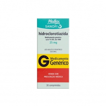 HIDROCLOROTIAZIDA 25MG 30COMP