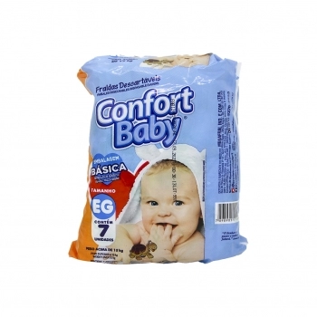FRALDA CONFORT BABY BASICA EG 07UNID(20)