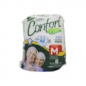 FRALDA GERIATRICA CONFORT CARE M 08UNID(9)