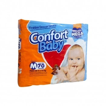 FRALDA DESCAR CONFORT BABY M C/70 UND