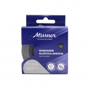 BANDAGEM ELASTICA ADESIVA 5CMX5M PRETO