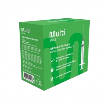 SERINGA 5ML L.SLIP C/AG 30X0,70MM(100)