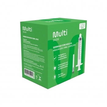 SERINGA 10ML L.LOCK C/AG 30X0,70MM(100)