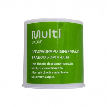 ESPARADRAPO IMPERMEAVEL BRANCO 5CMX4.5M