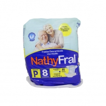 FRALDA NATHYFRAL ADULTO TAM P C/8UND(12)