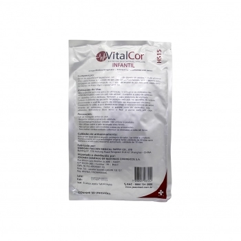 ELETRODO CARDIO C/GEL INFANTIL-VITALCOR HS15(50)