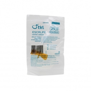 SCALP 25G POLYBAG SIMP CONEC LARANJA LUER UNIV (100)
