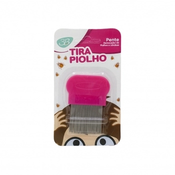 PENTE DE ACO TIRA PIOLHO (ROSA) BASIC