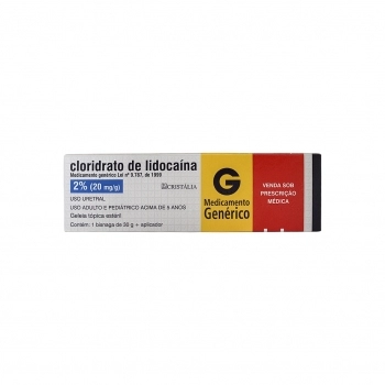CLORIDRATO LIDOCAINA 2% GELEIA TOP 30G