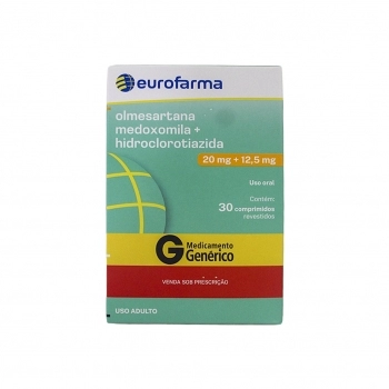 OLMESARTANA+HIDROCLOR 20MG+12,5MG 30COMP