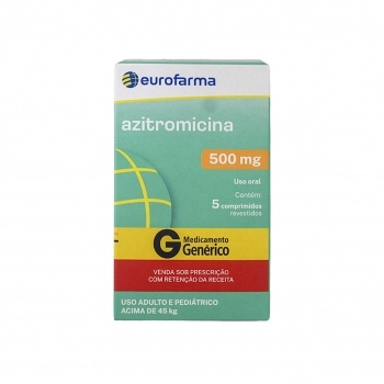 AZITROMICINA 500MG C/5 COMP (100)